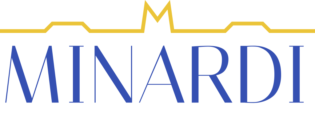 Logo minardi : vendeur de produits de bardage et couverture : panneaux sandwich, tole bac acier, panneau isolés