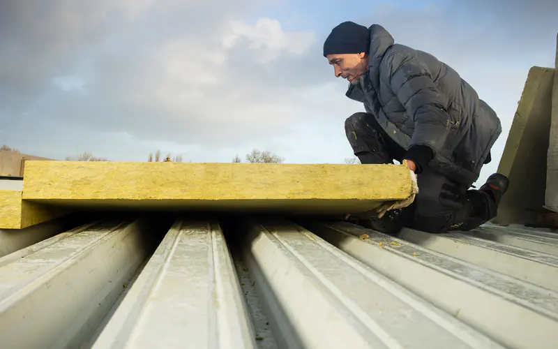 livraison et pose de support d'étanchéité tôle bac acier