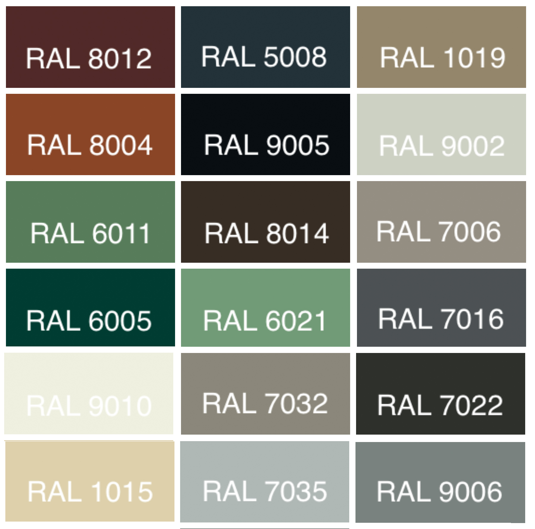 Nuancier panneaux sandwich