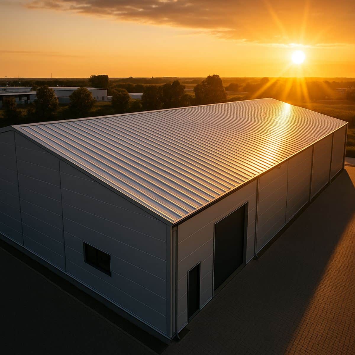 Bâtiment industriel en panneaux sandwich